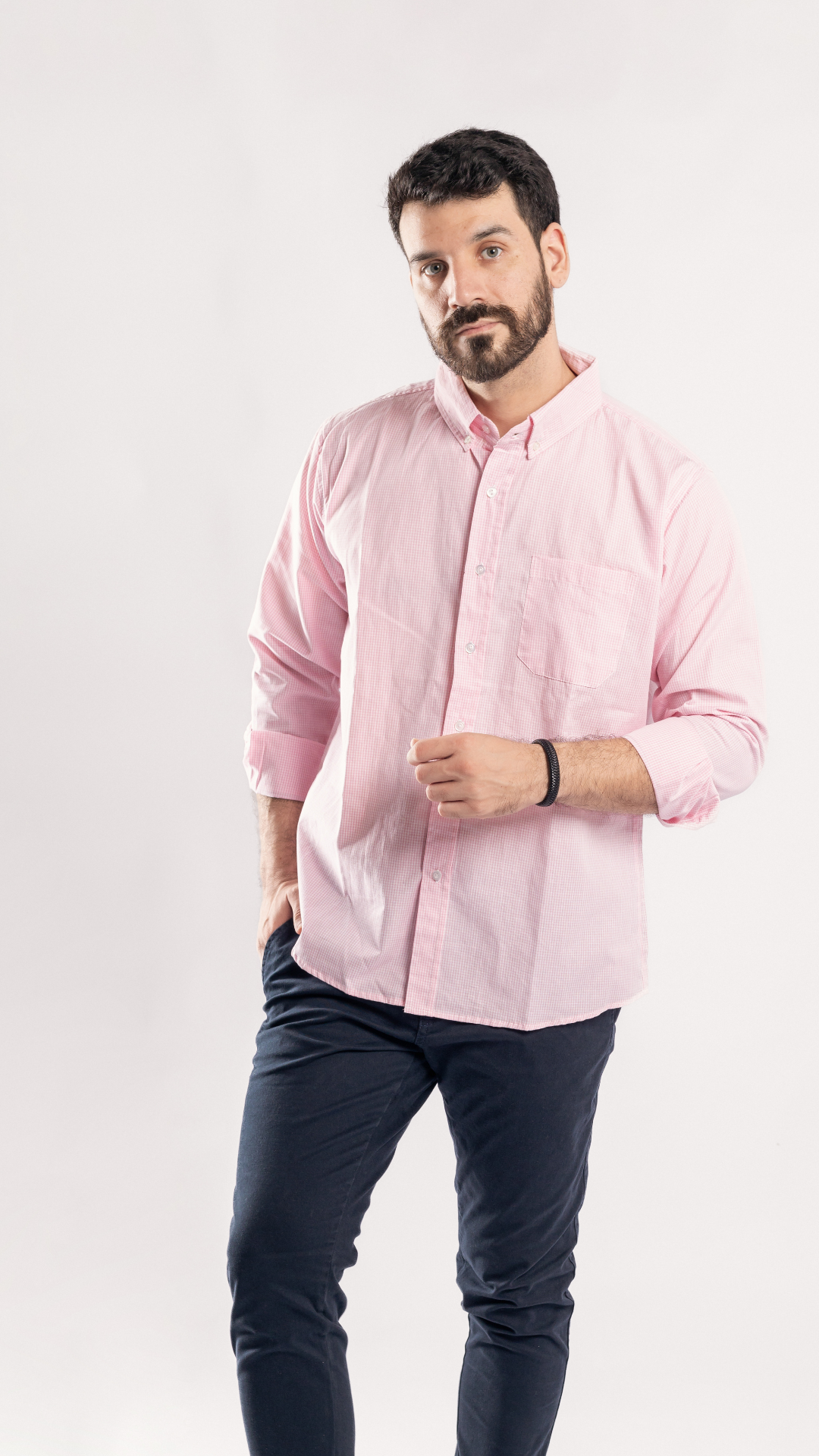 CAMISA ROSA CUADROS