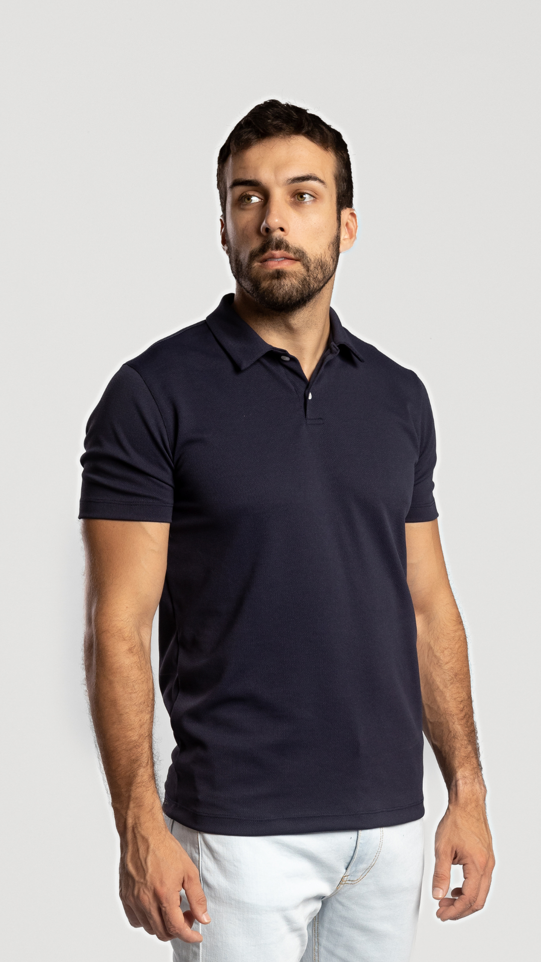 POLO PIQUE ITALIANO AZUL MARINO