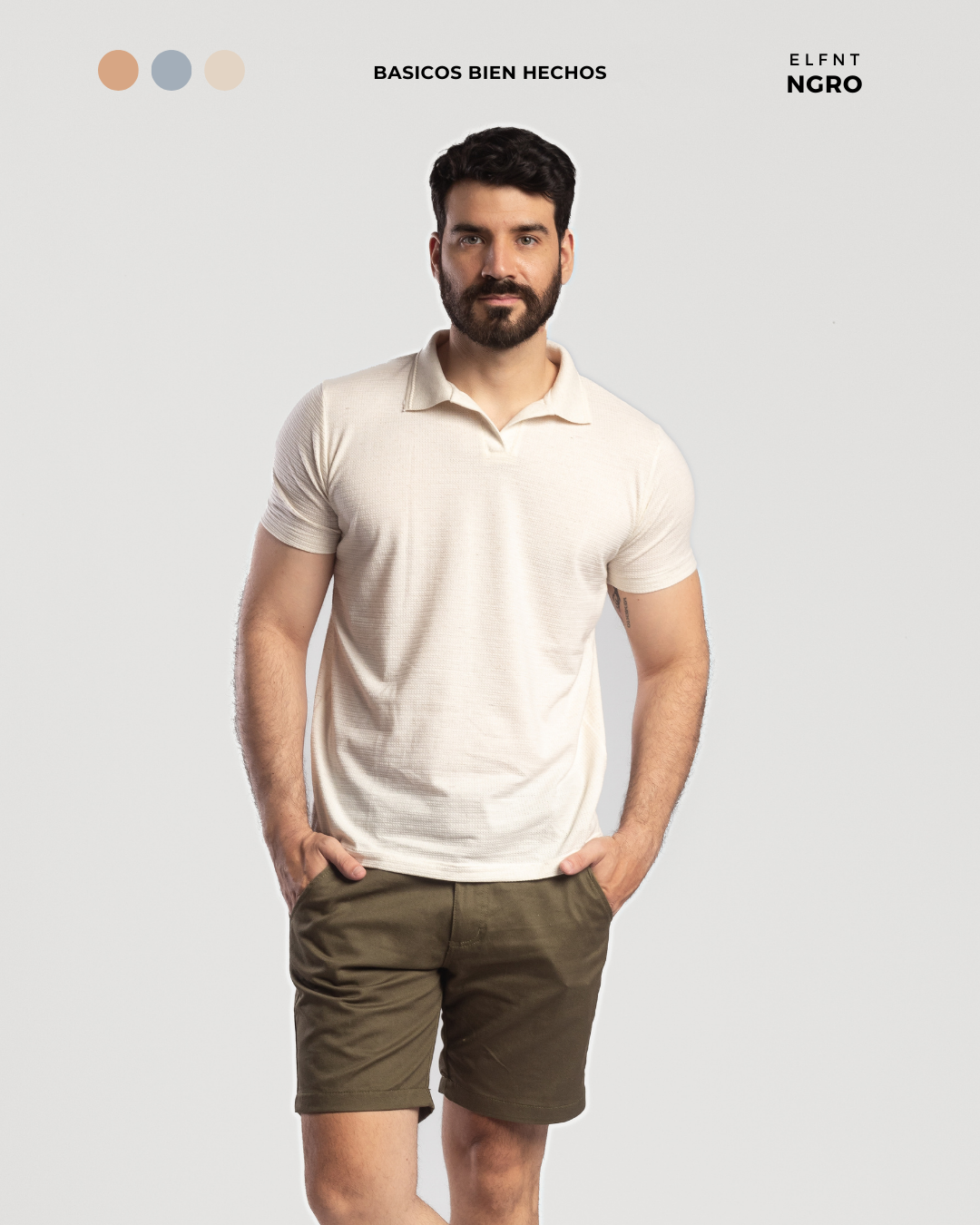 RETRO POLO BLANCA