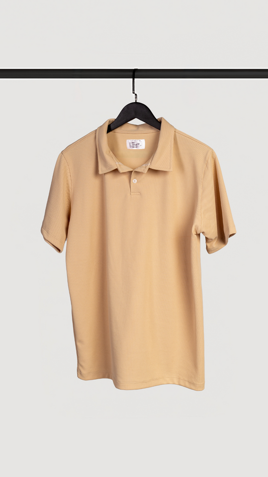 POLO PIQUE ITALIANO BEIGE