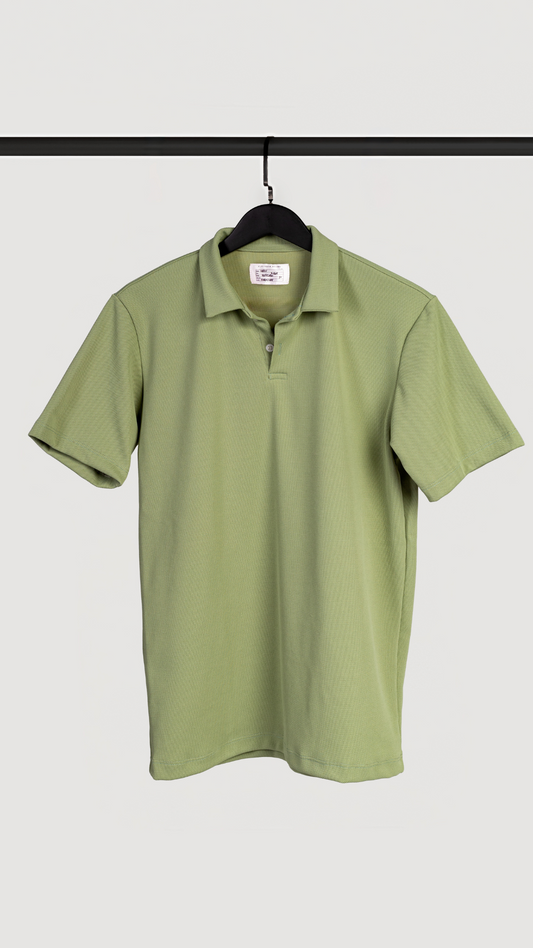 POLO PIQUE ITALIANO VERDE CLARO