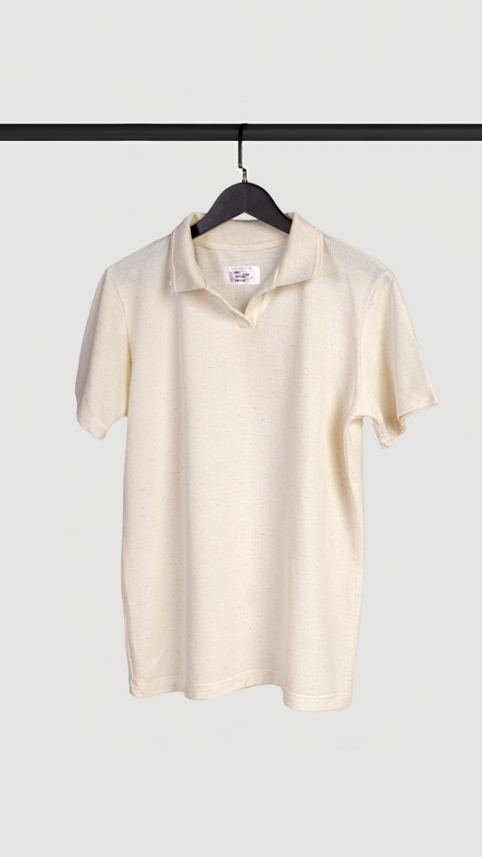 RETRO POLO BLANCA