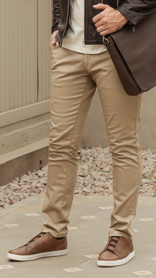 CHINO PANTS BEIGE CORTE REGULAR