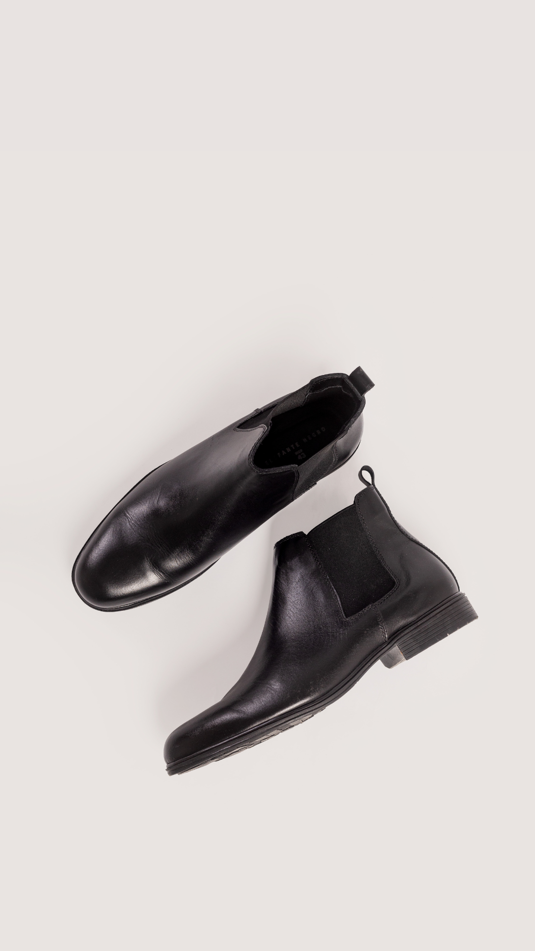 CHELSEA  BOOTS NEGRO CUERO LISO